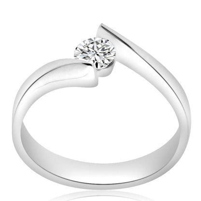 Montura Anillo de compromiso solitario con diseño twist (no incluye diamante central) - BODHANA