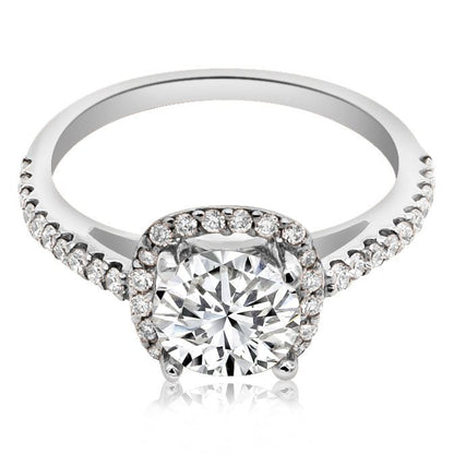 Montura estilo Halo Cojín (no incluye diamante central) - BODHANA