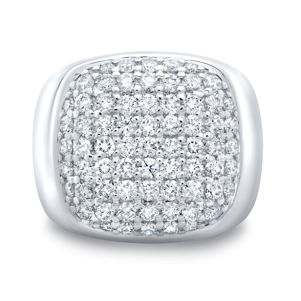 Anillo Clúster Hombre 2.00 Ct Diamantes Lab IGI Oro 14K
