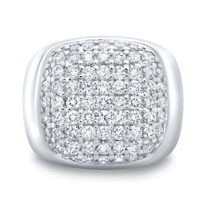 Anillo Clúster Hombre 2.00 Ct Diamantes Lab IGI Oro 14K