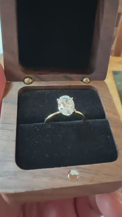 Anillo compromiso oval