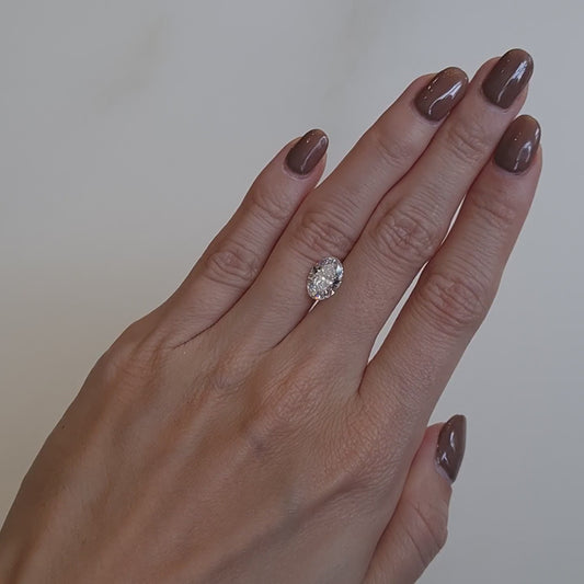 2.08 ct Diamante Lab Corte Oval VVS2 F