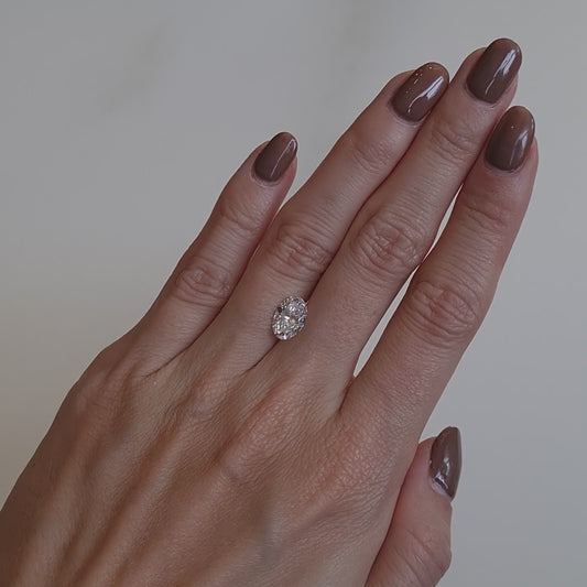 1.52 ct Diamante Lab Corte Oval VS1 E