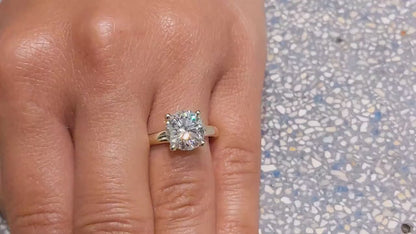 2.5 ct Anillo de compromiso con diamante redondo oro 14k
