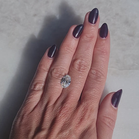 3.01 ct Diamante Lab Corte Oval VVS2 F