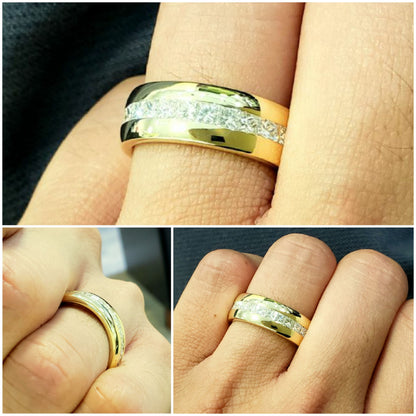 Anillo de Compromiso Hombre Diamante Princesa Laboratorio 1.60 Quilates