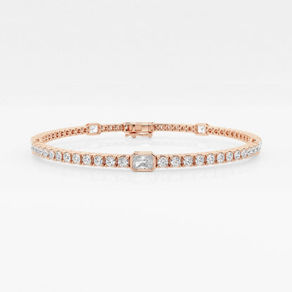 Pulsera Tenis con Diamante Radiante - BODHANA