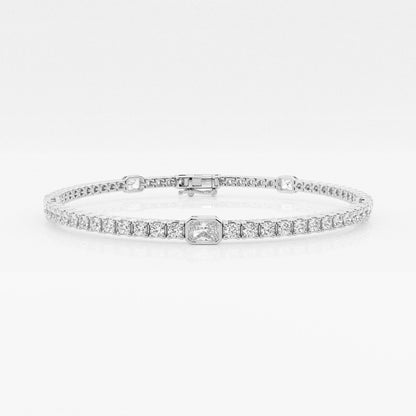 Pulsera Tenis con Diamante Radiante - BODHANA