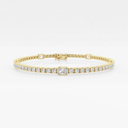 Pulsera Tenis con Diamante Radiante - BODHANA