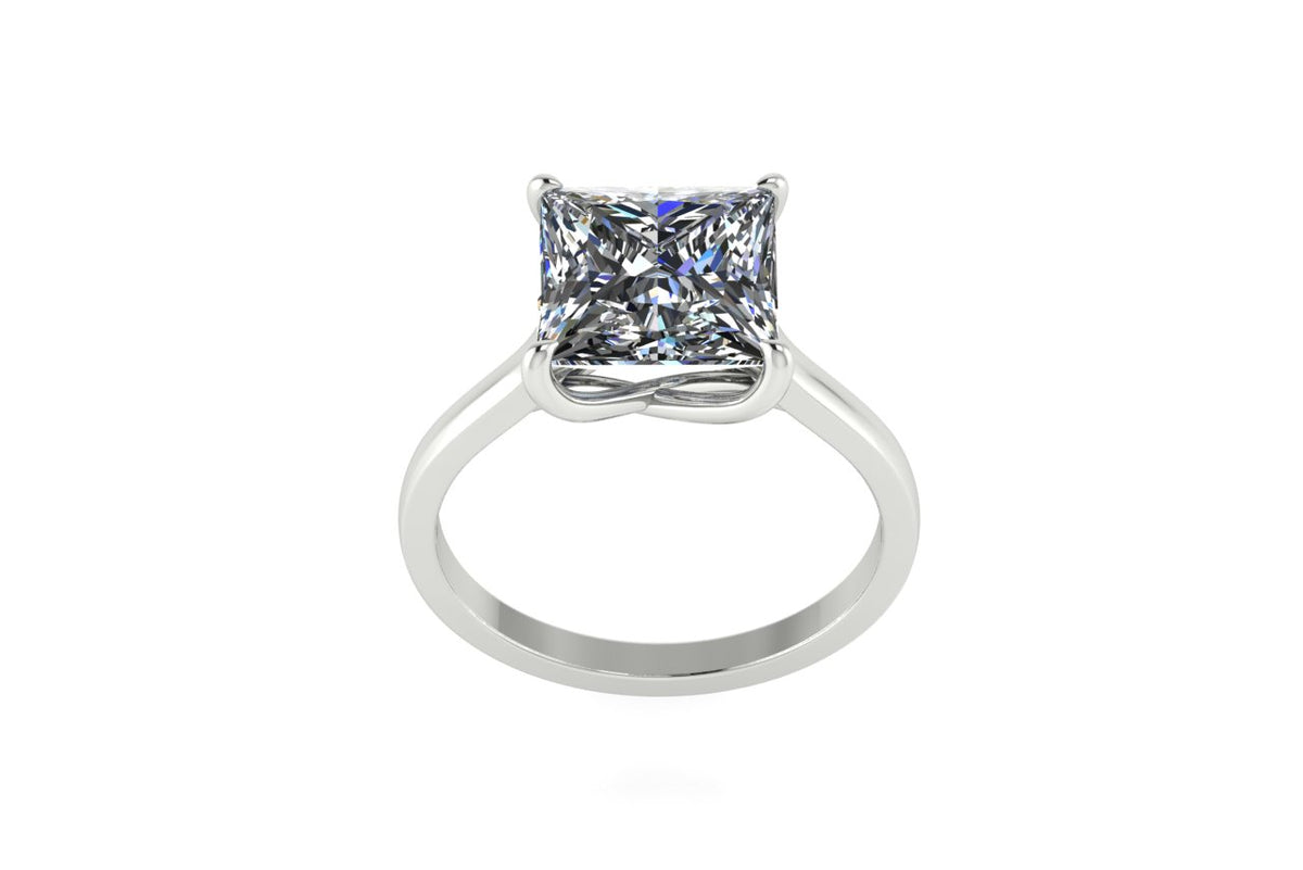 Anillo de compromiso personalizado oro blanco 14k princess 4ct talla 8 lg818615834 anticipo 70%